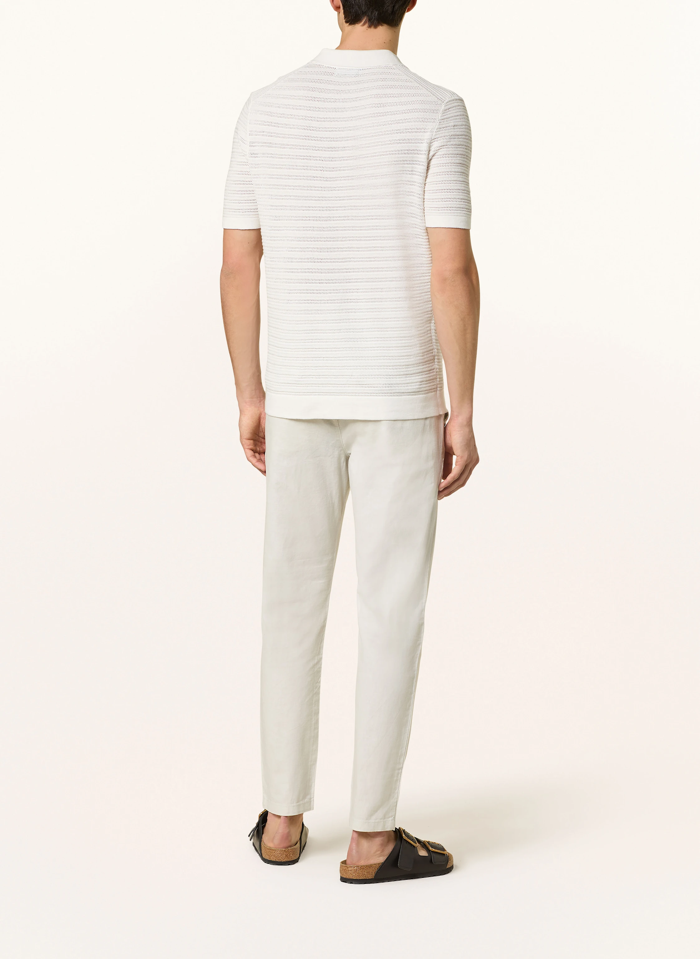 STROKESMAN'S Chino Extra Slim Fit mit Leinen