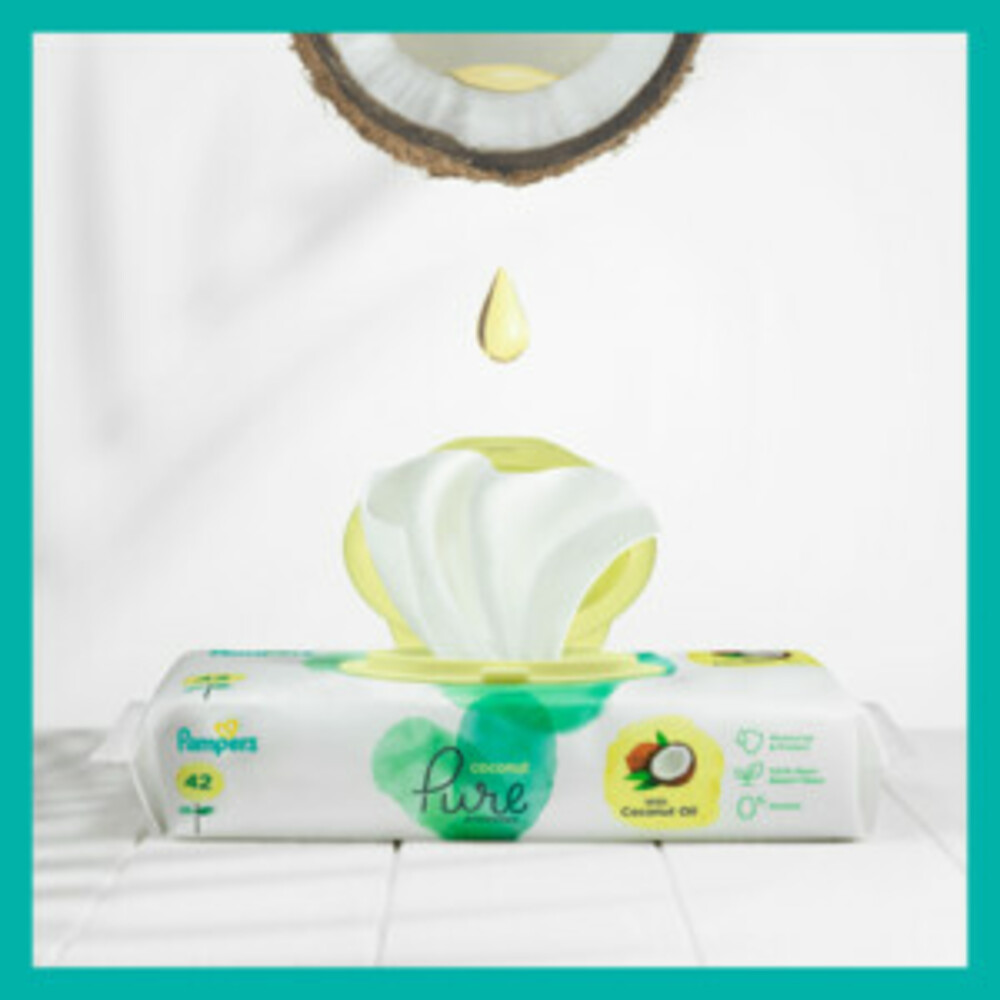 Pampers Billendoekjes Harmonie Coconut 14x44 = 616 doekjes