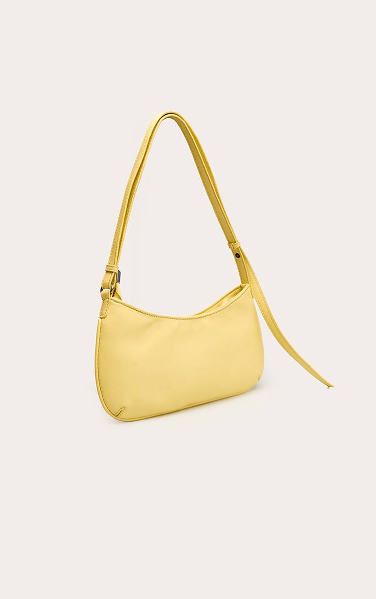 Butter Yellow Sac Baguette D'épaule En Synthétiquecuir Texturé