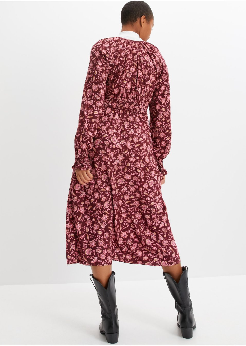 Robe midi à imprimé