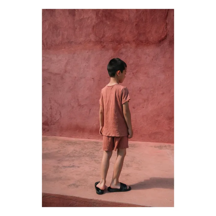 Risu Risu Pyjashort Sonio Coton Bio | Terracotta