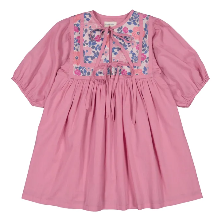 Louis Louise Robe Paula Voile de Coton | Rose bonbon