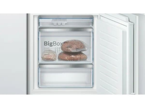 Bosch Serie | 6 KIS86AFE0 - Køleskab/fryser - bund-fryser - til indbygning - niche - bredde: 56 cm - dybde: 55 cm - højde: 177.5 cm - 266 liter - Klasse E