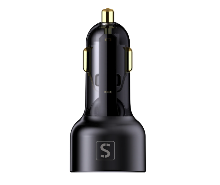 Schönenberger - (100W) USB C / USB A Auto KFZ Ladegerät Netzteil PD 3.1 / QC 3.0   USB C Ladekabel (24.12100SZ) - Schwarz