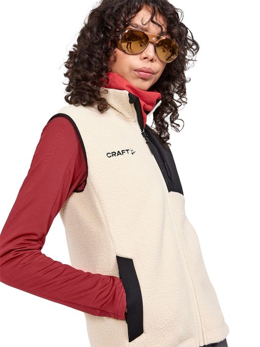 ADV Explore Pile Fleece Vest m/Logo Women