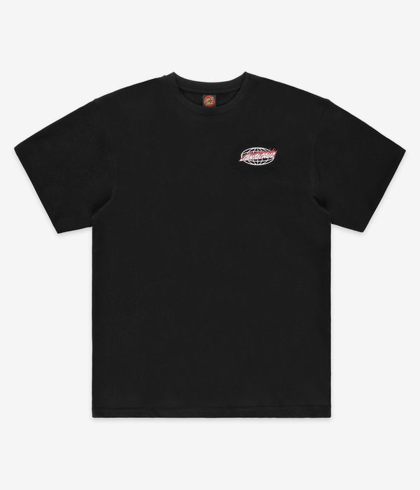 Santa Cruz Global Flame Dot T-Shirt (black)