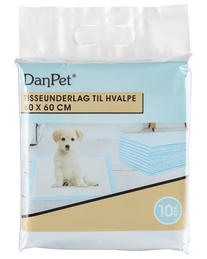 Tisseunderlag til hund 60 x 60 cm 10-pak