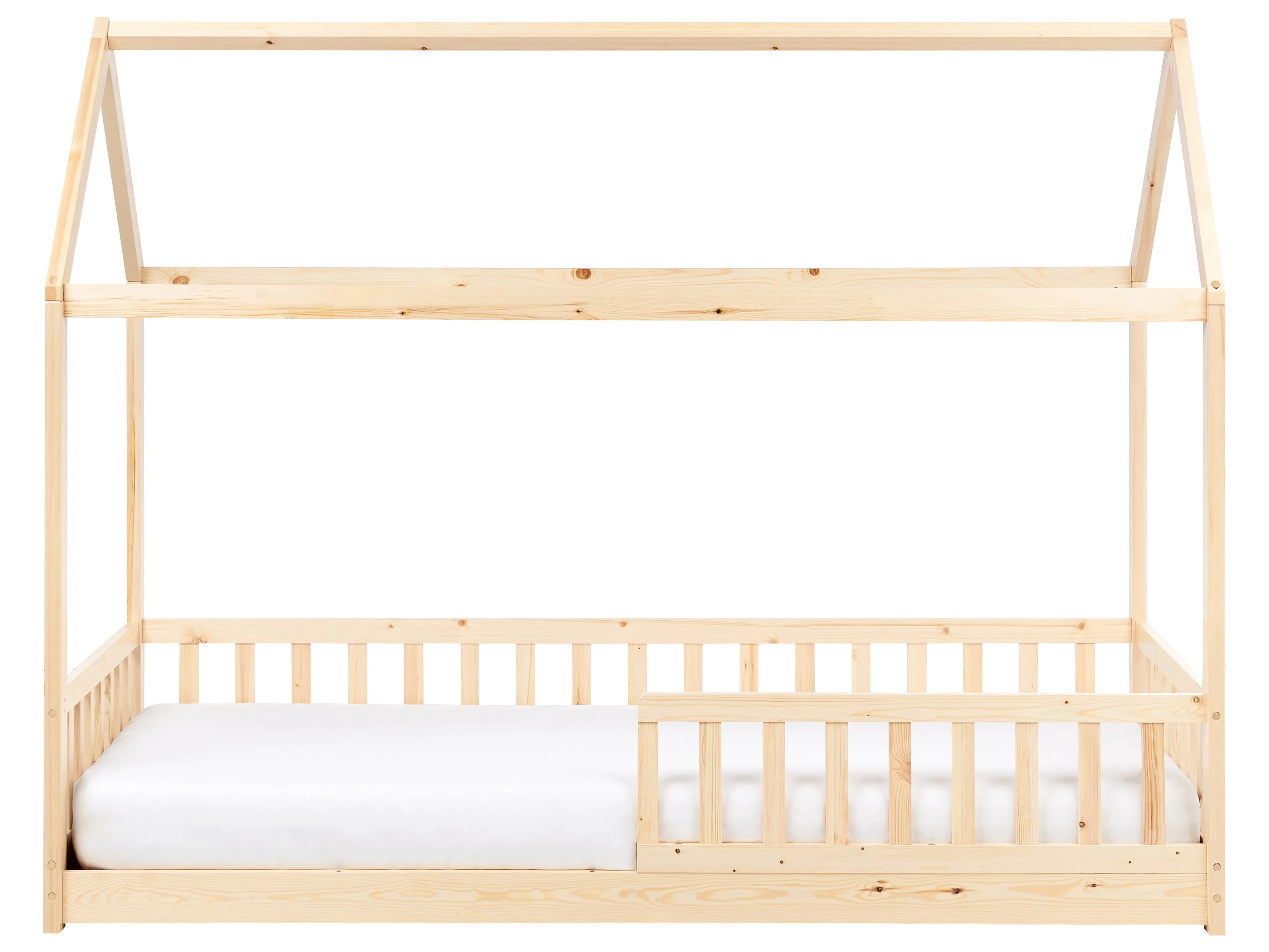 Kinderbed Huis Dennenhout COSSAYE 90 x 200 cm Lichtbruin