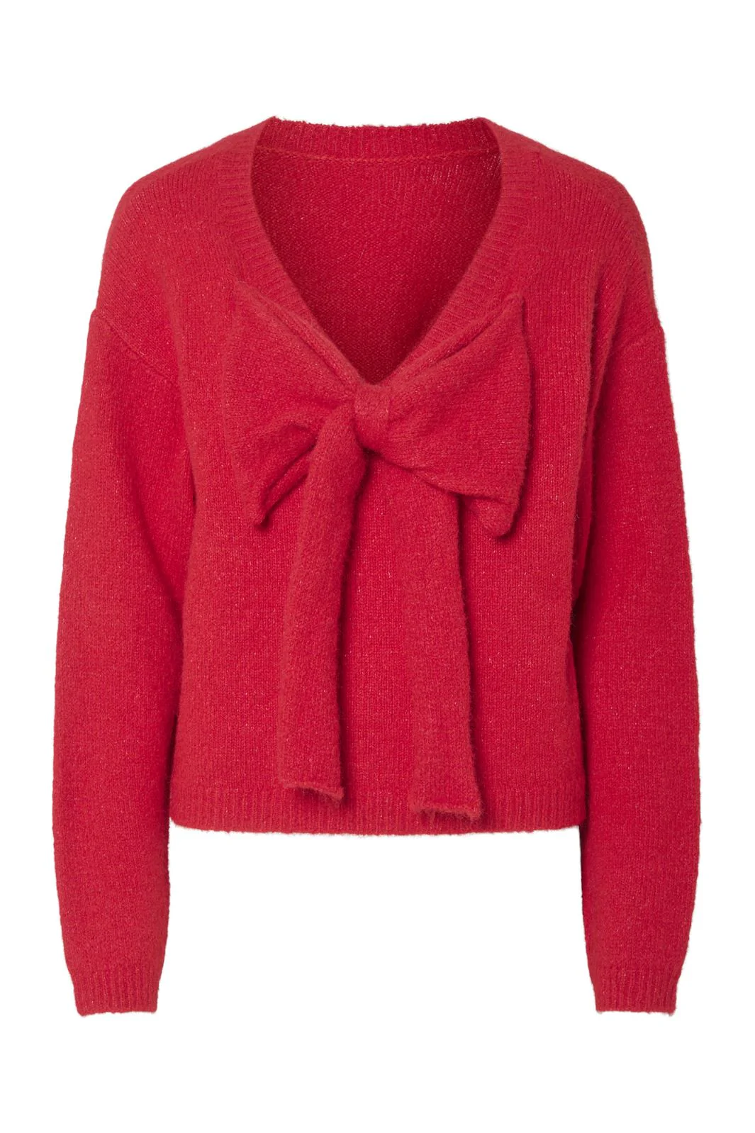 Pieces Pcallison Ls Bow Reversible Knit
