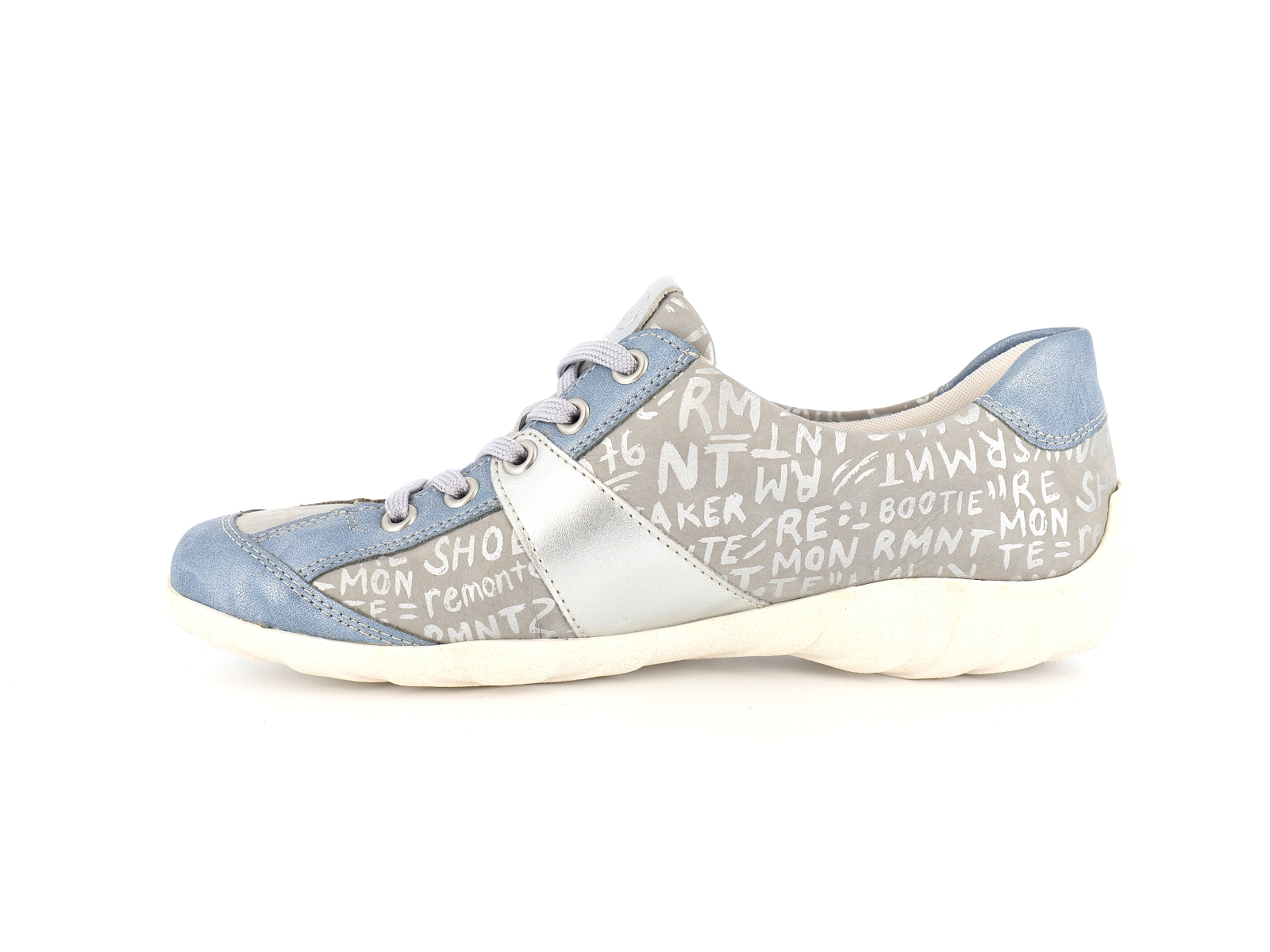 Remonte-R3403 Cuir Gris Bleu