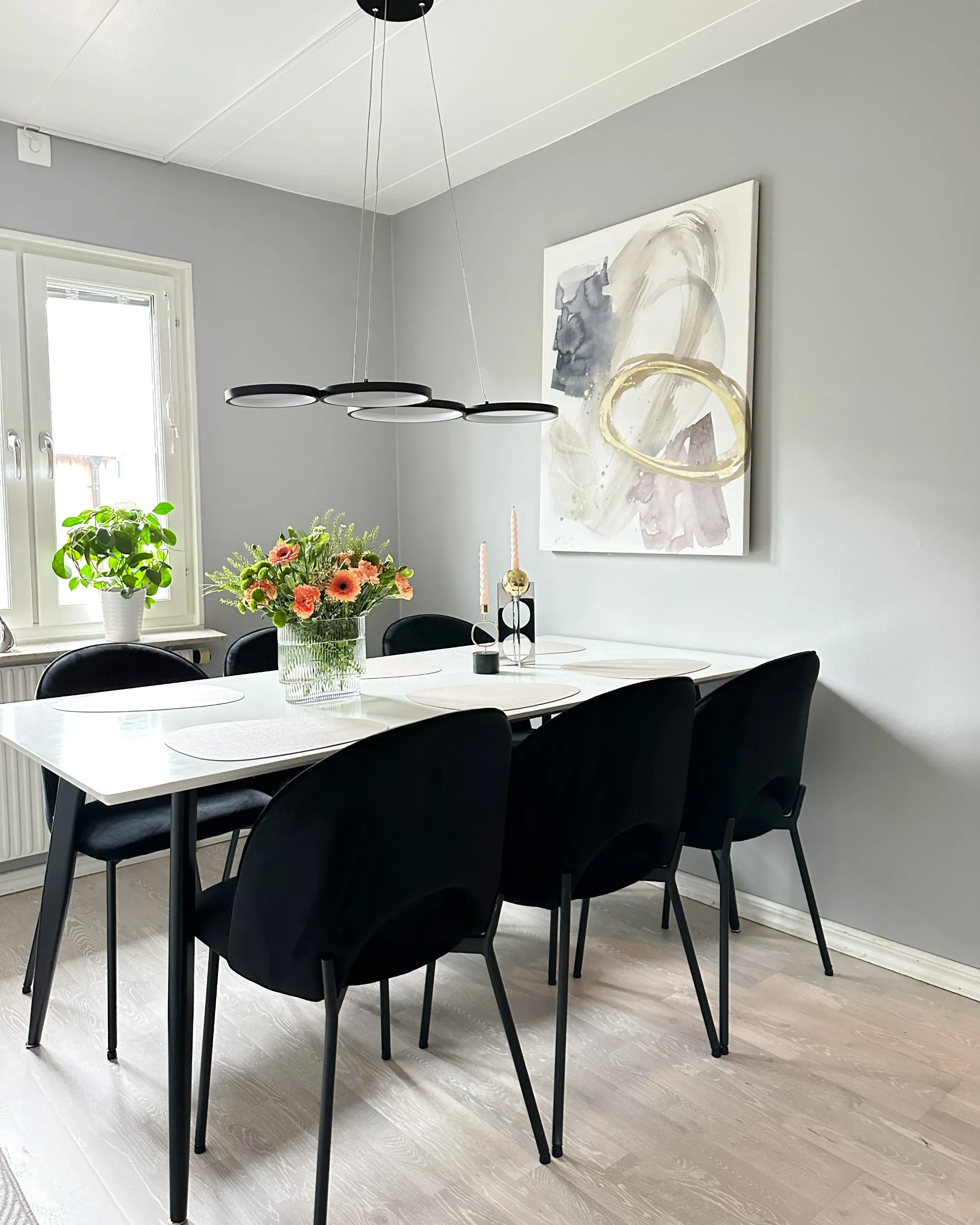 Set van 2 eetkamerstoelen COVELO Fluweel Zwart