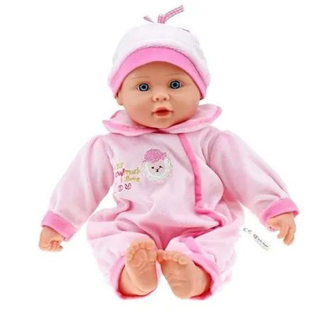 Toi-Toys Cute Baby mit Mütze, 40 cm