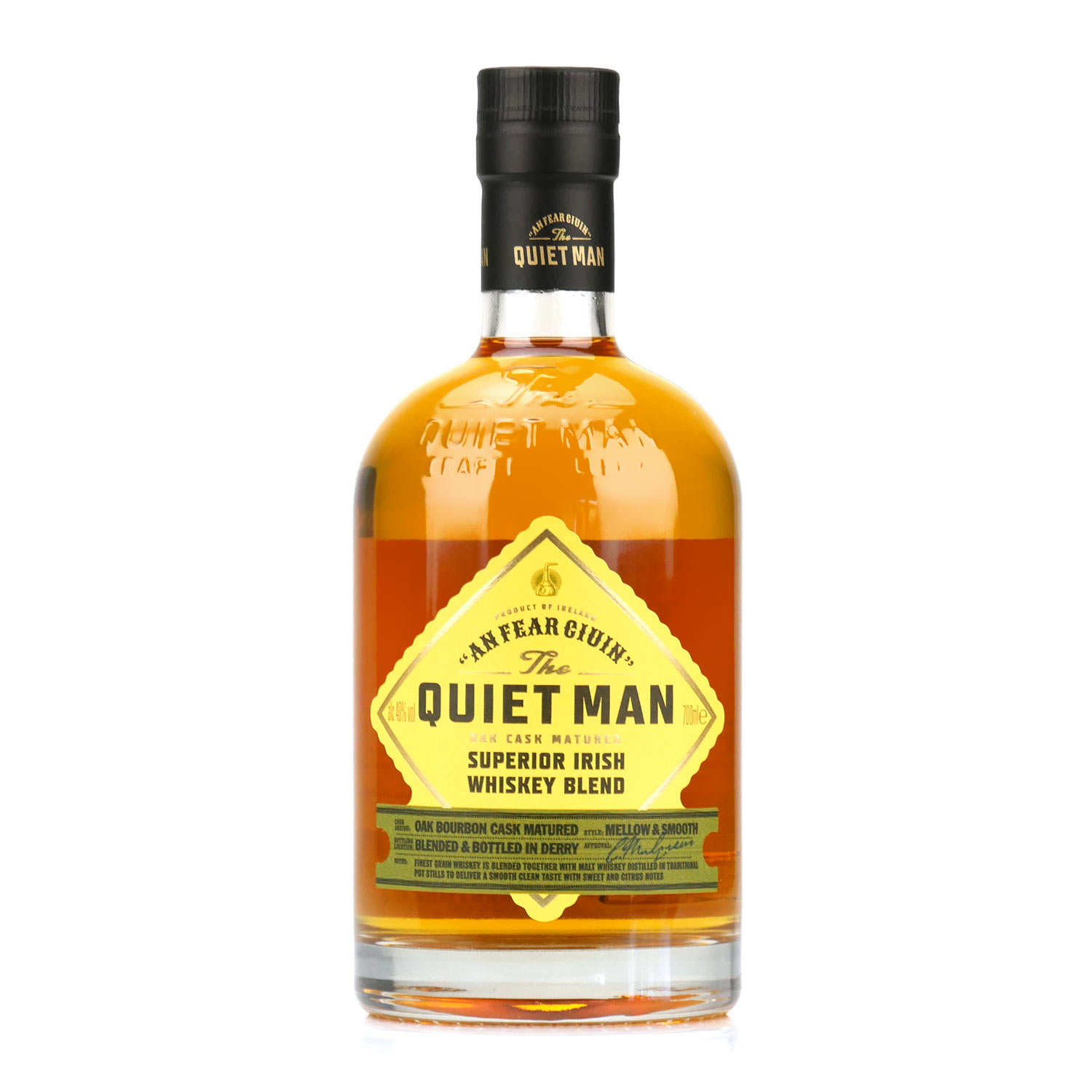 Whisky irlandais The Quiet Man - blended 40°