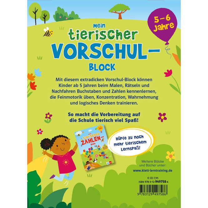 Mein tierischer Vorschulblock