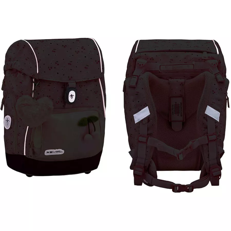 Belmil Schulranzen Premium Comfy Plus Set 6-teilig Cherry Blossom