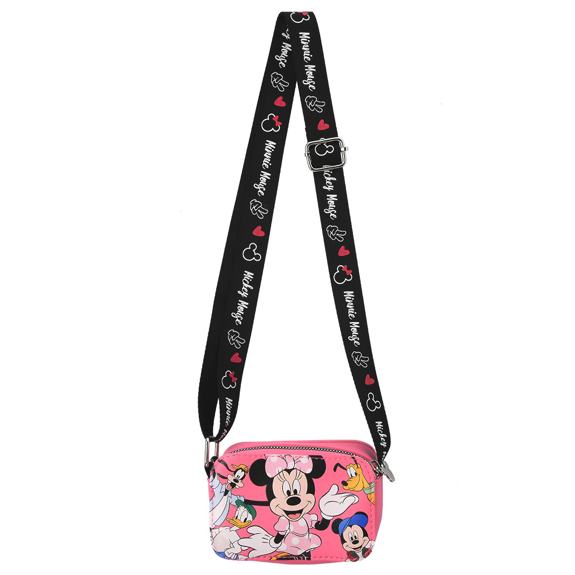 Topolino Minnie Maus Tasche mit Reißverschluss pink