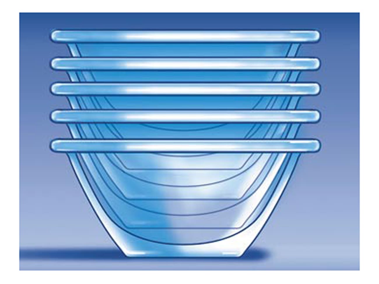 Saladier en verre Mr Chef - 100 cl