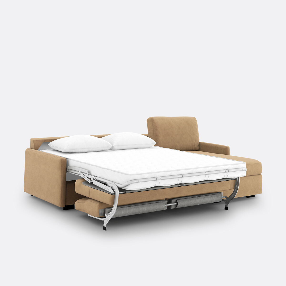 LA REDOUTE INTERIEURS<br>Sofá-cama de canto em veludo, espuma Marta
