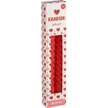 Kaarsen Gedraaid 2 Stuks