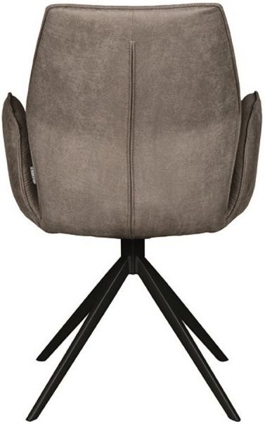 Eetkamerstoel Taupe Micro Suede DX-74.012 Mellow B58 x D63 x H92 cm
