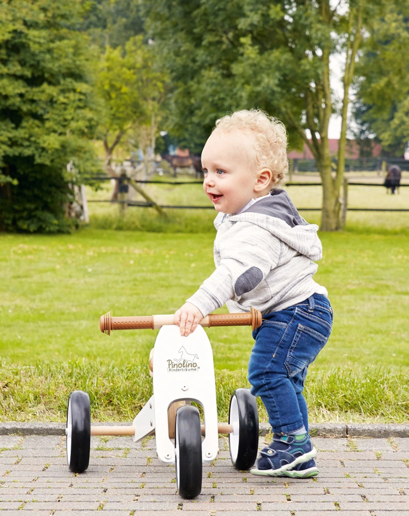 Mini-Laufdreirad Charlie (Farbe: weiß/klar)