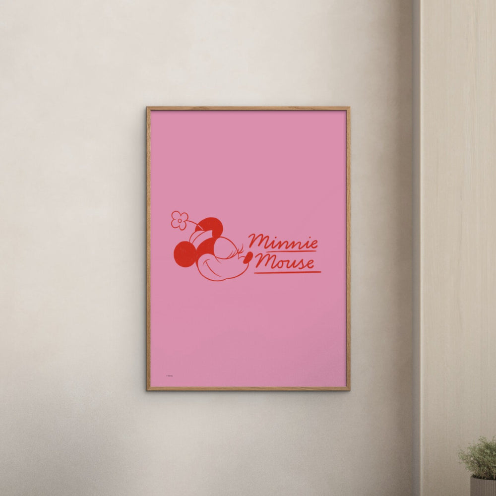 Køb Poster & Frame Disney - Minnie Mouse Red