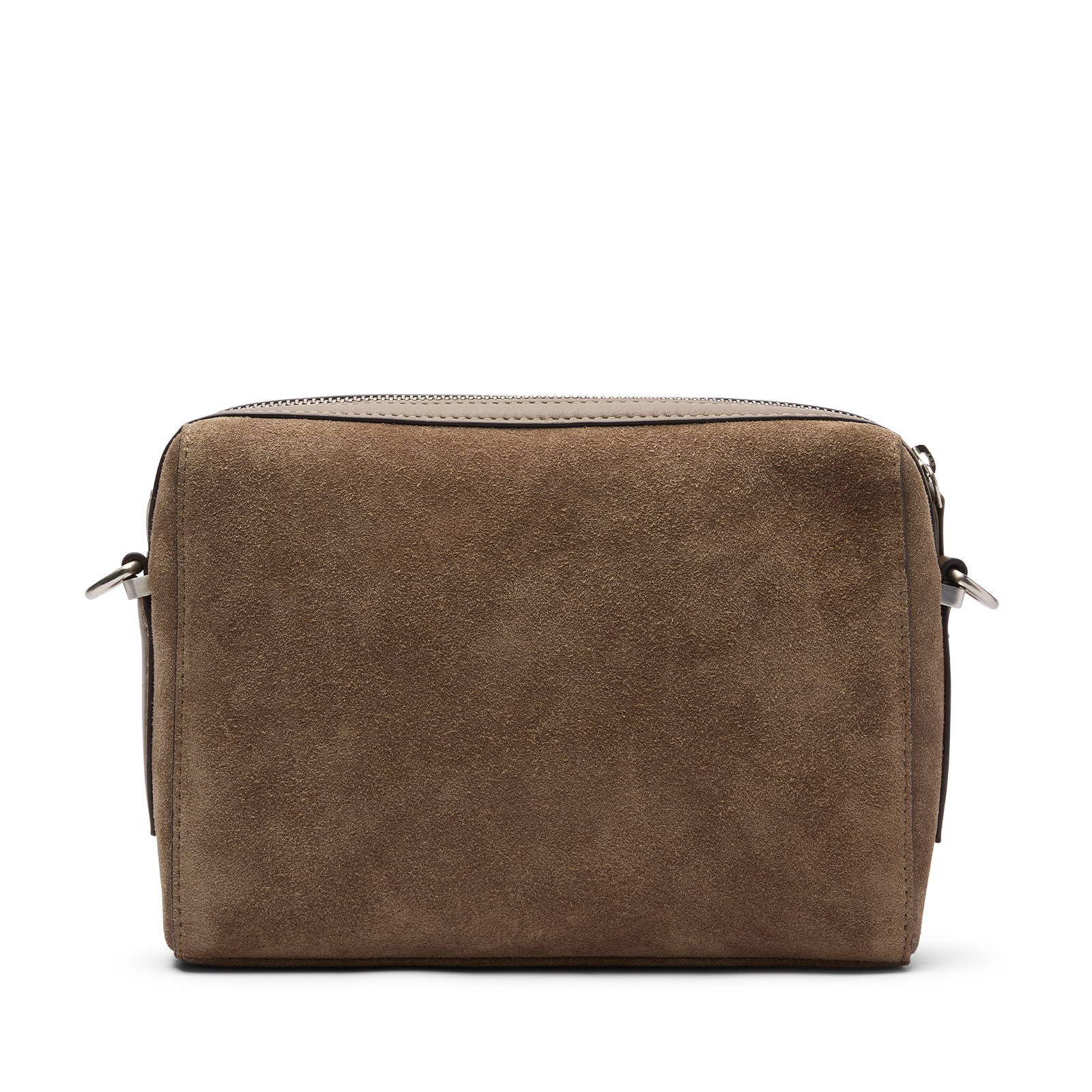 Taupe suède unisex schoudertas