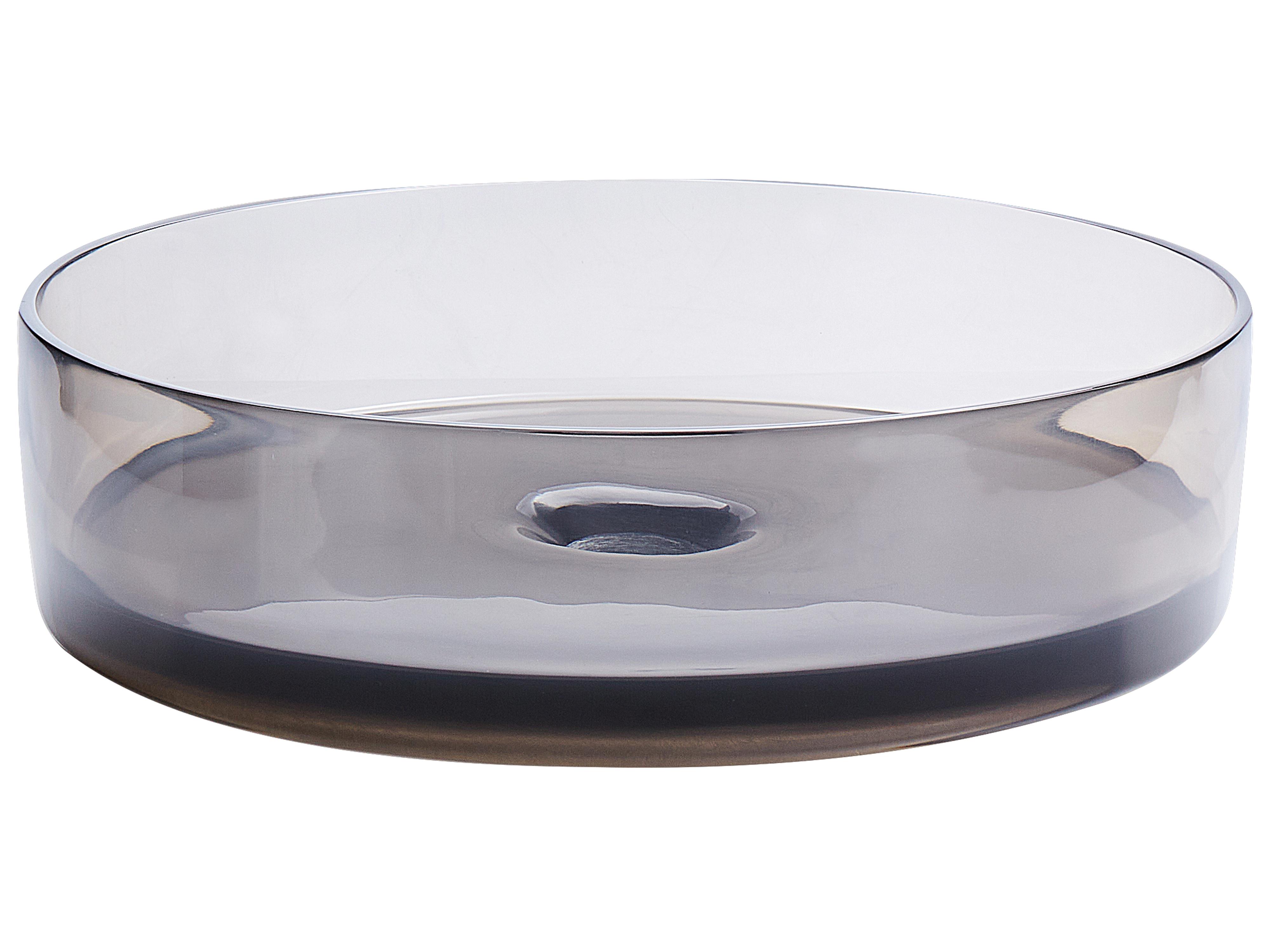 Wastafel voor aanrechtblad TOLOSA ⌀ 36 cm Solid surface Zwart