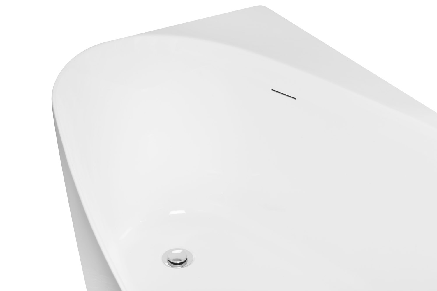 Kerra Lucy half vrijstaand bad 170x80cm wit