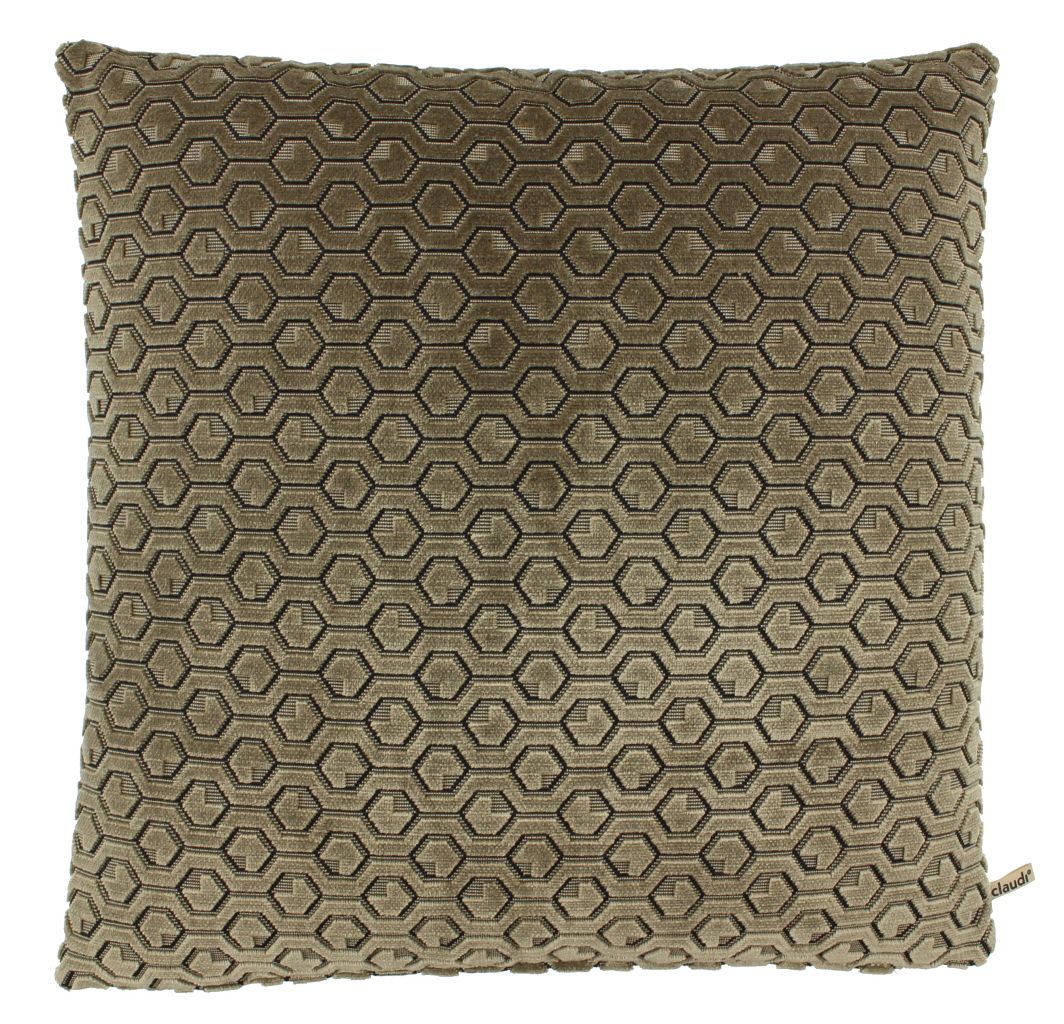 Sierkussen Taupe Michael  | ClaudiB45 x D45 cm