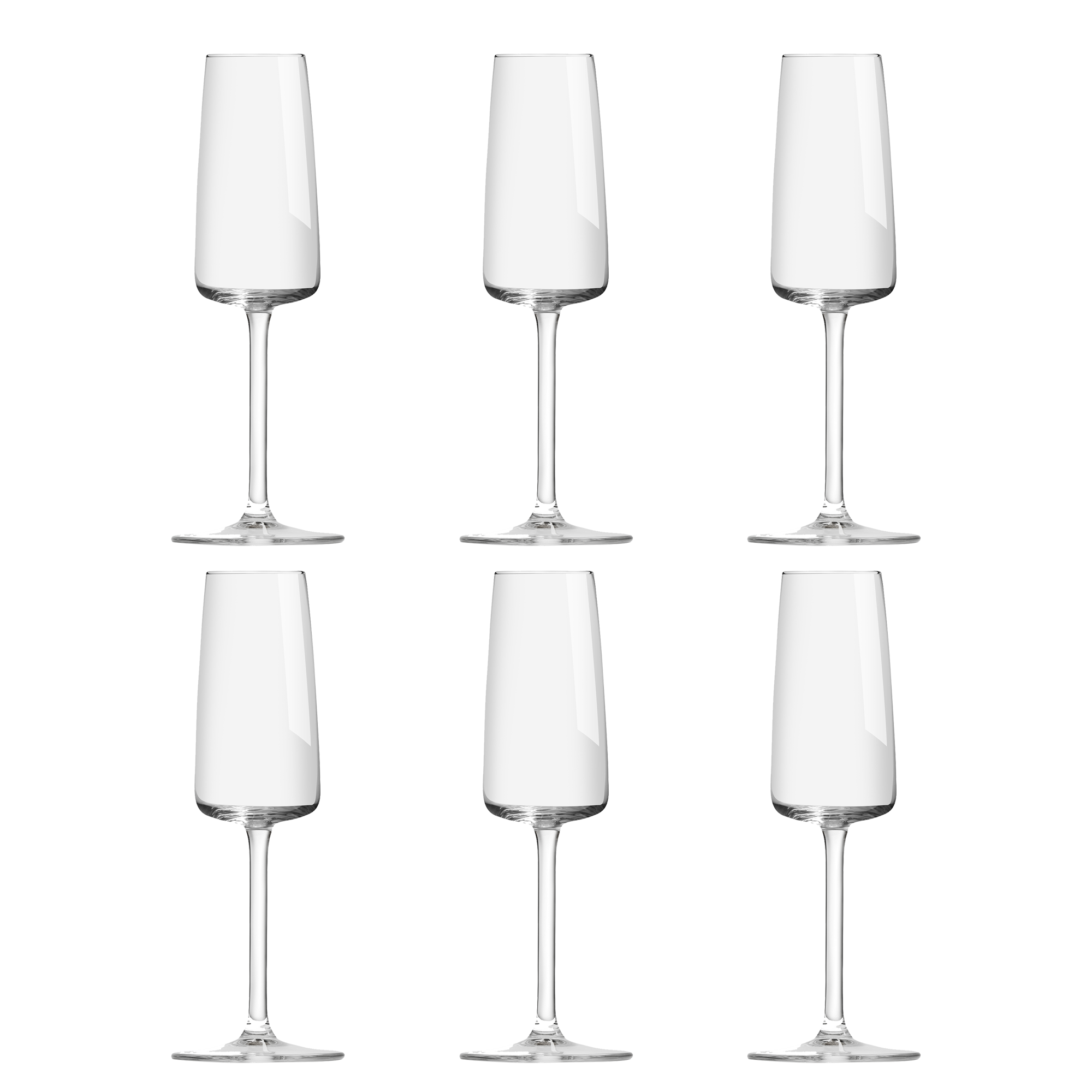 Royal Leerdam - Grandeur - Champagneglazen - 6 stuks - 22 cl