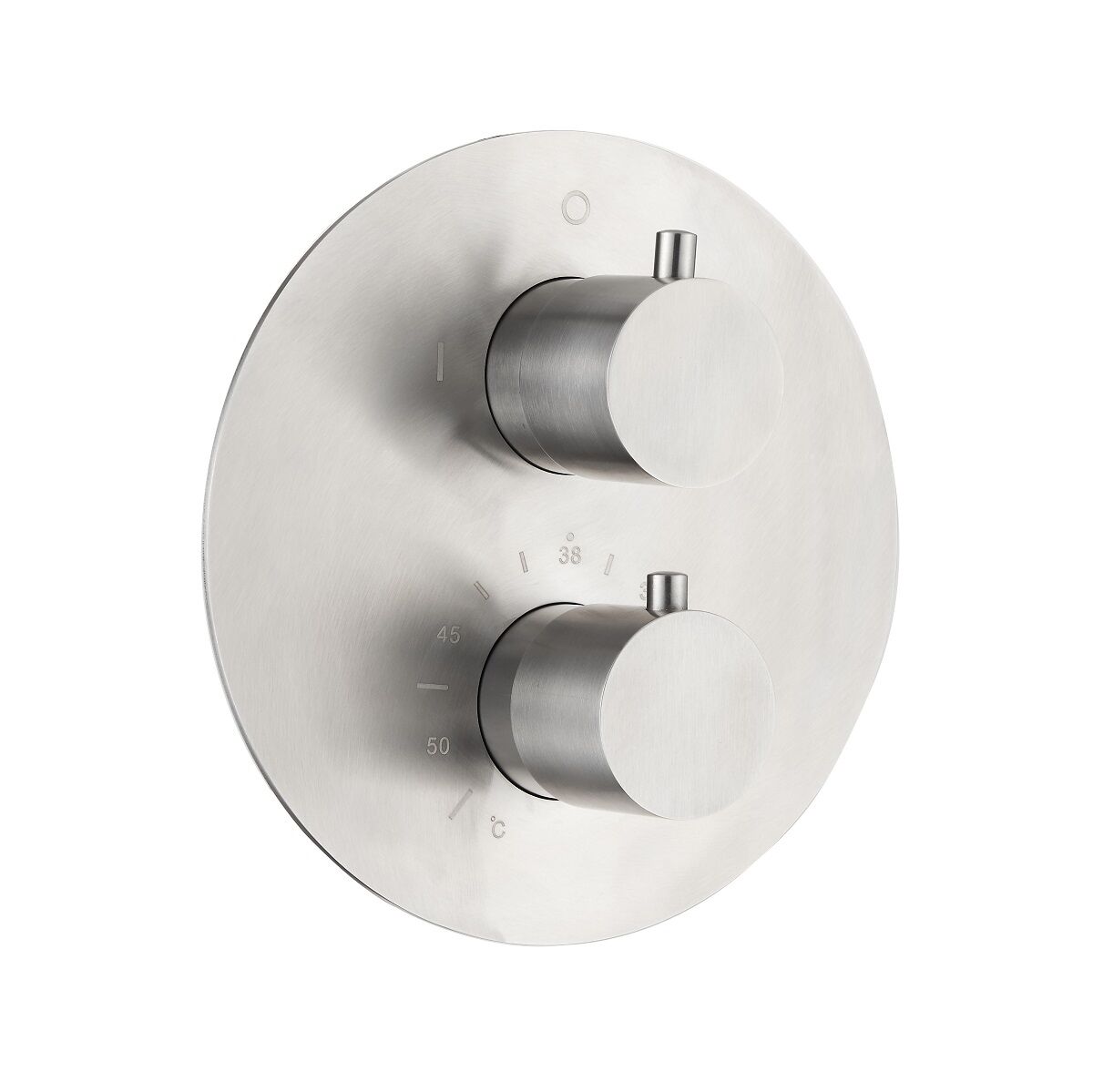 Saniclear Cube Pro inbouw regendouche rond met inbouw douchekop 30x30cm, glijstang en staafhanddouche RVS