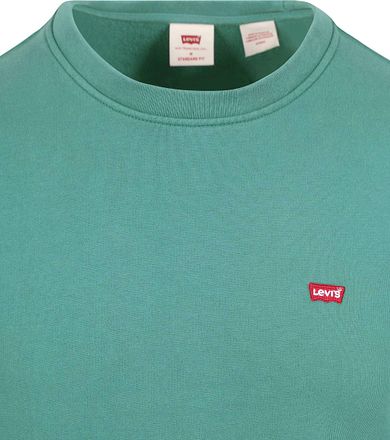 Levi's Sweater Logo Petrol Groen 35909-0050 kopen