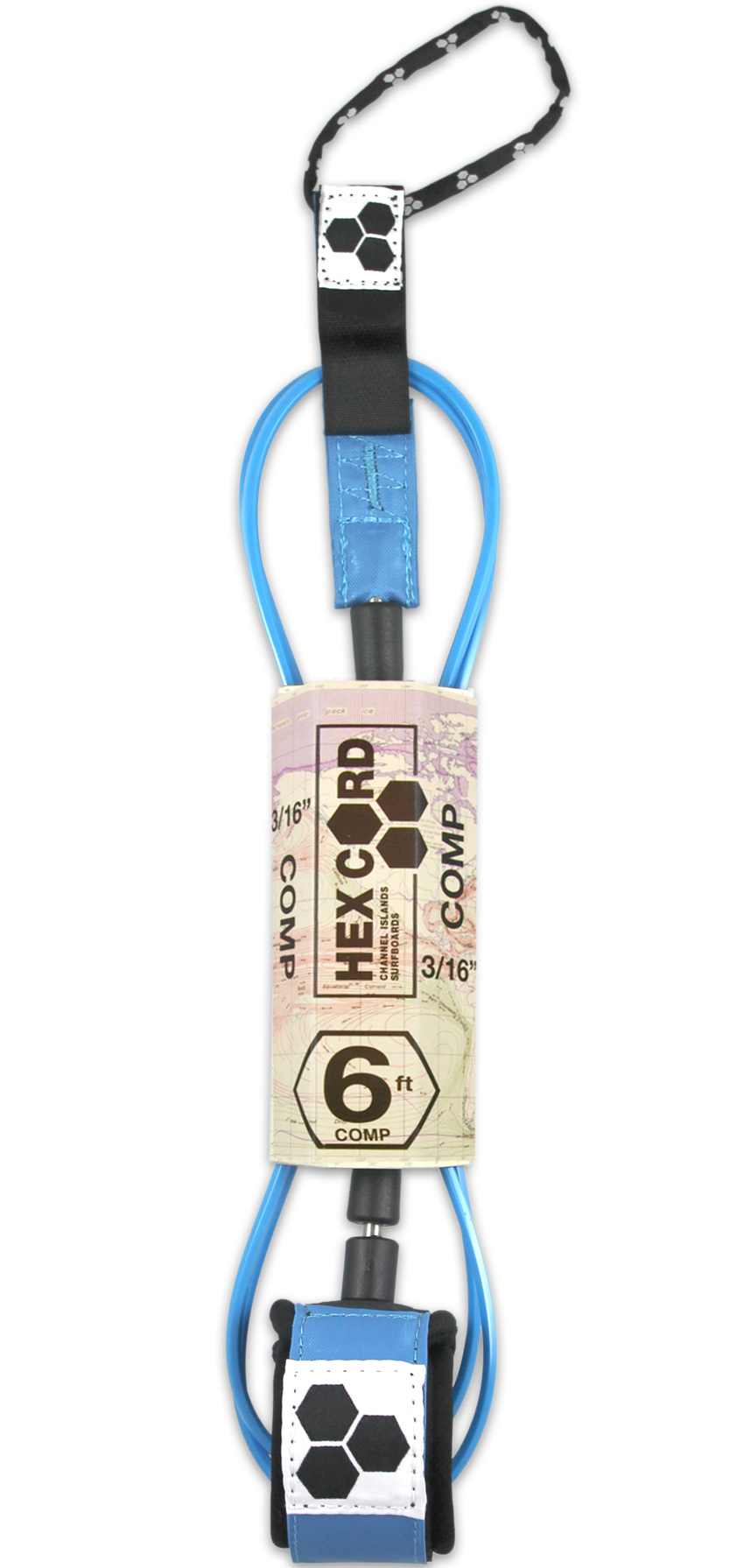Channel Islands CI Comp Leash 6' - 3/16