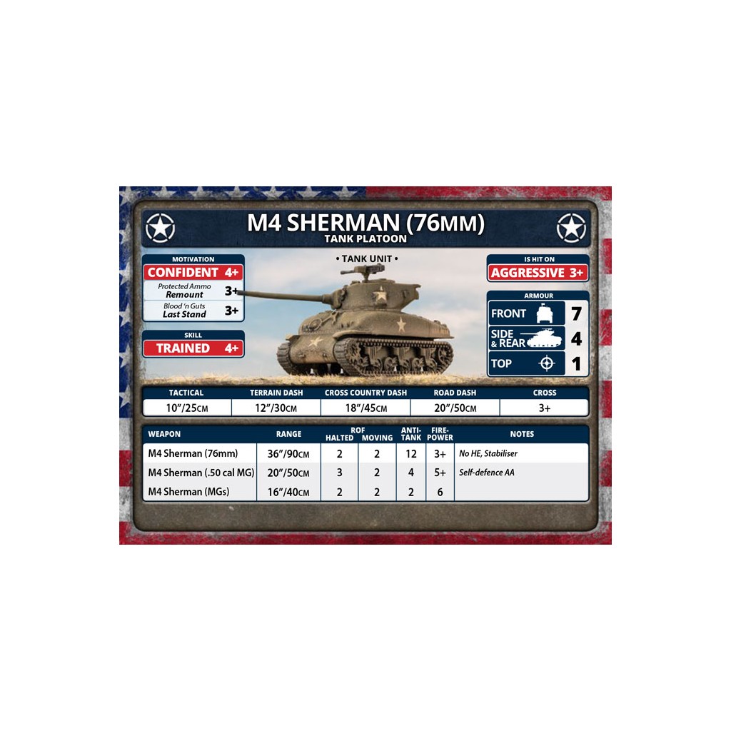 Flames of War - M4 Sherman Tank Platoon