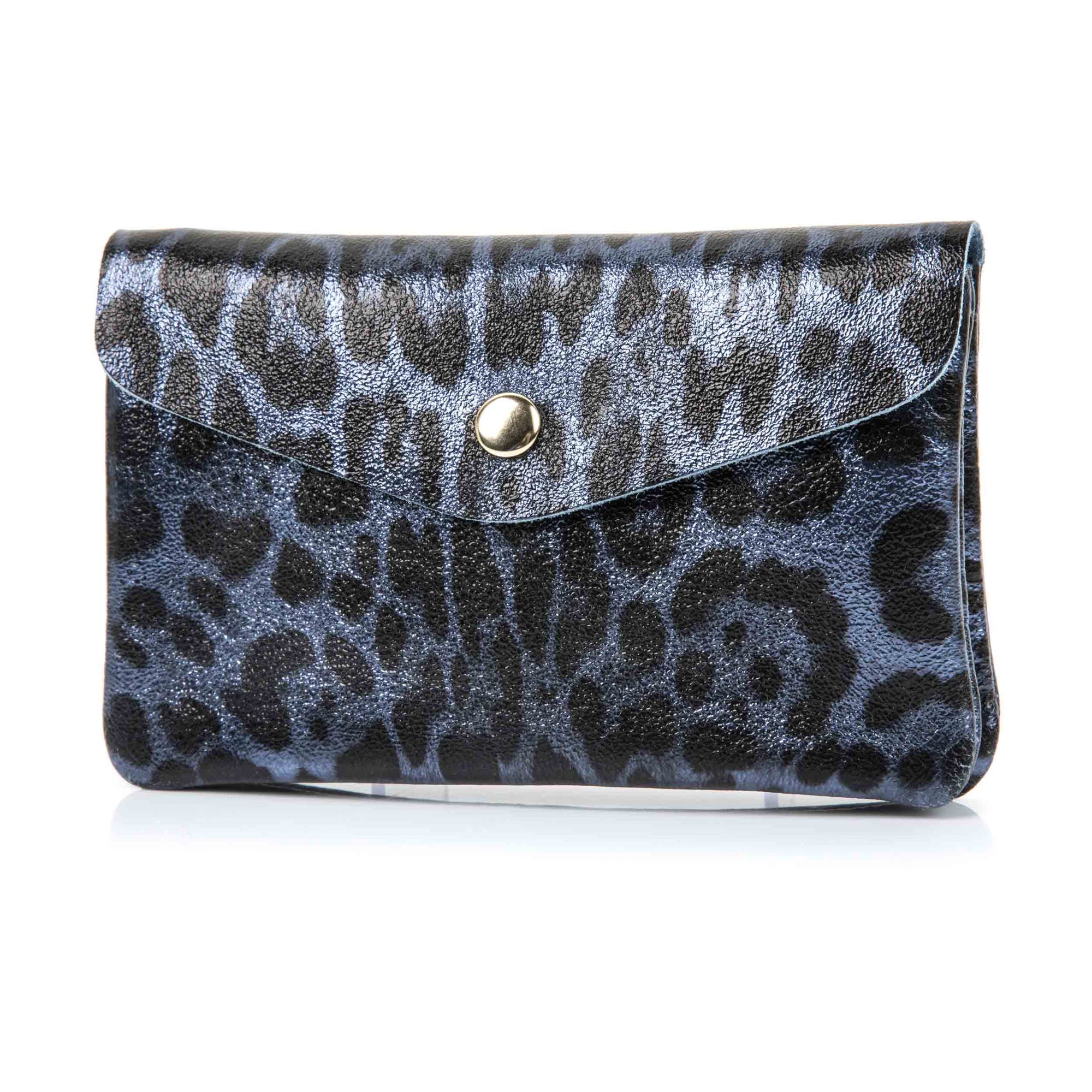 Petite maroquinerie en cuir bleu