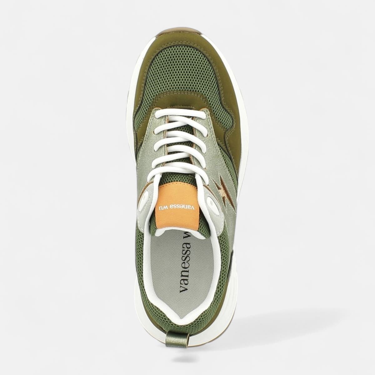 Baskets basses Femme kaki