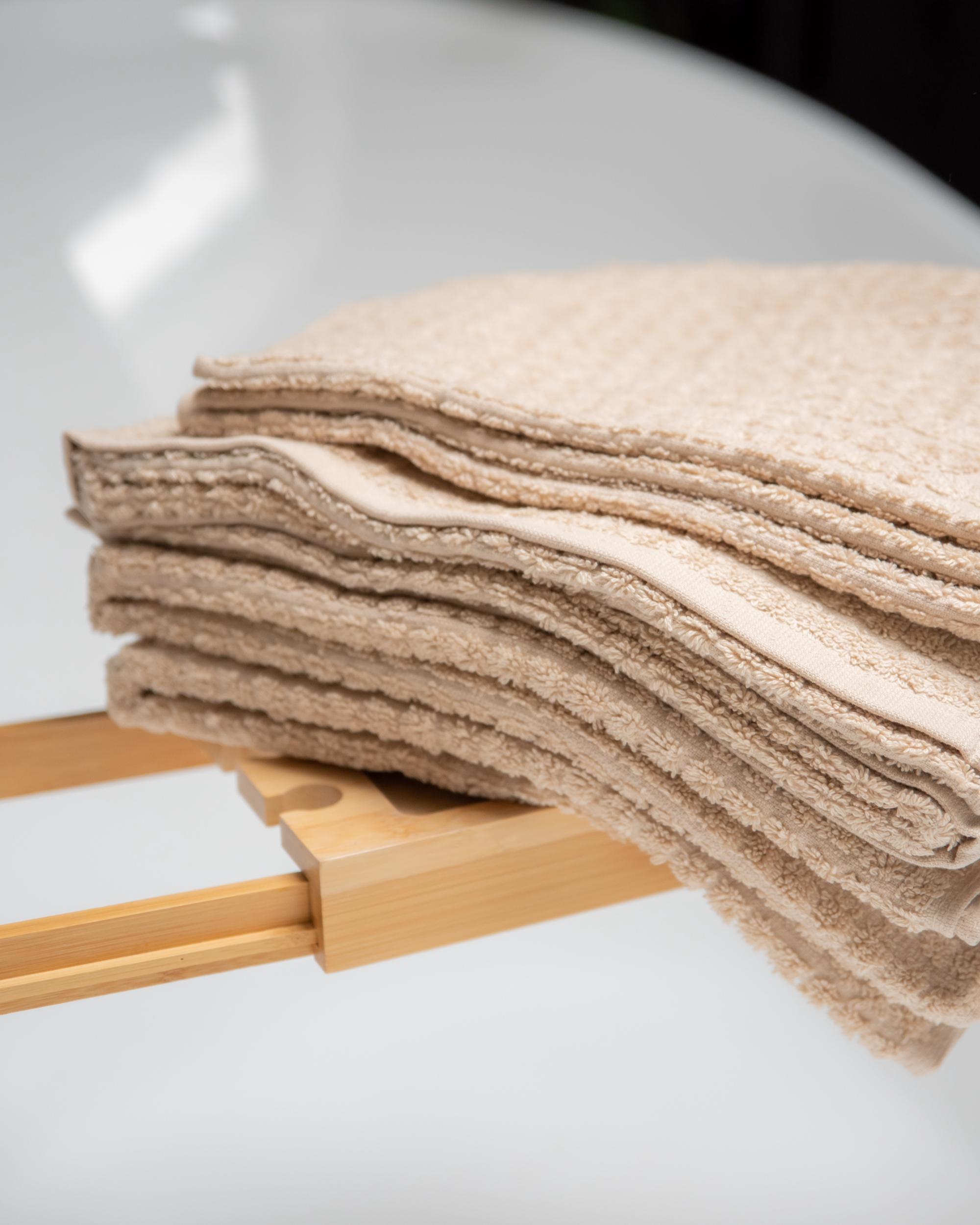 9-delige handdoekset ATAI Katoen Beige