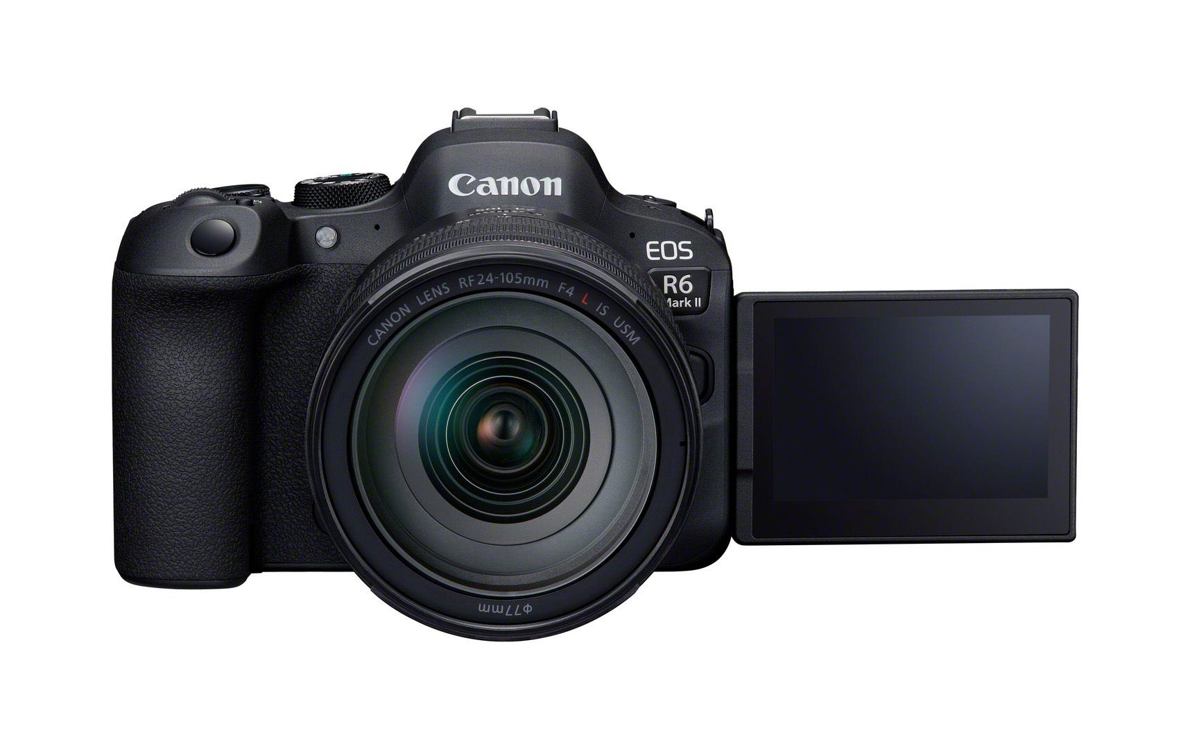 Fotokamera EOS R6 Mark II Kit RF 24-105 L<br>Extrem schnelle und leise Vollformatkamera mit professionellen Funktionen für Filmproduktionen