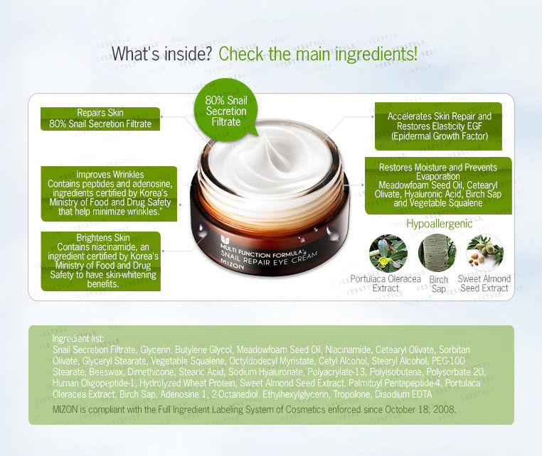 MIZON - Slakkenherstellende oogcrème 25 ml