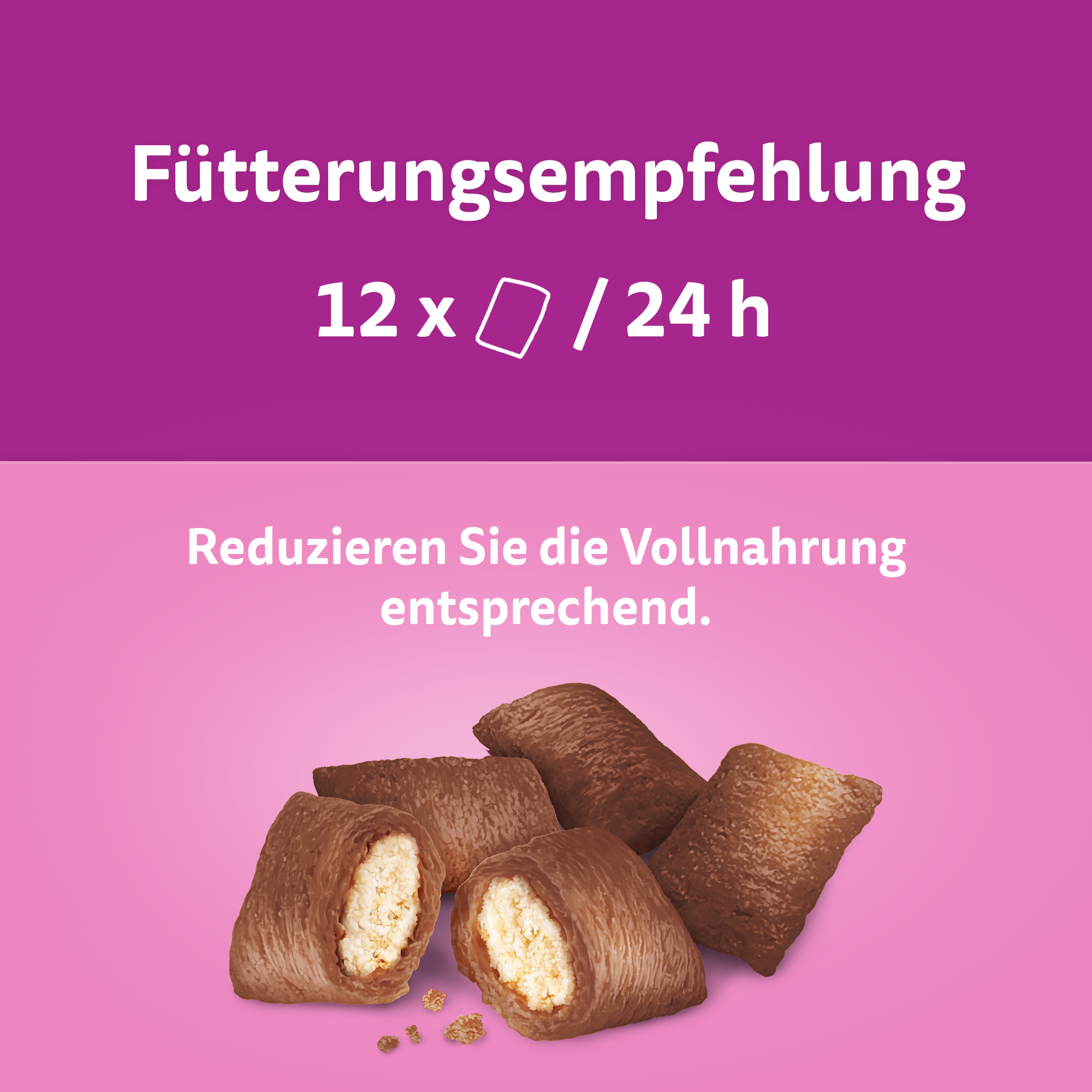 Whiskas Snacks Knuspertaschen mit Rind