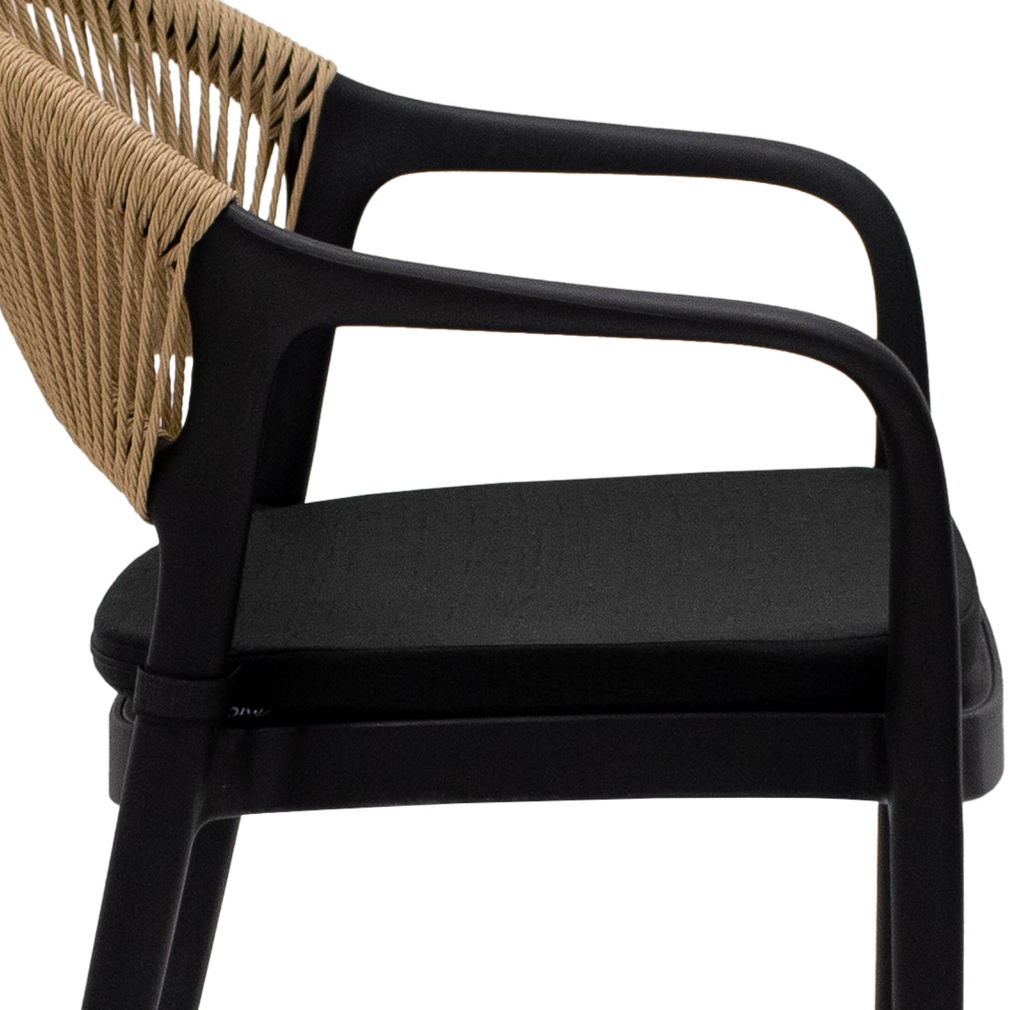 Kick Tuinstoel Coco - Zwart/beige