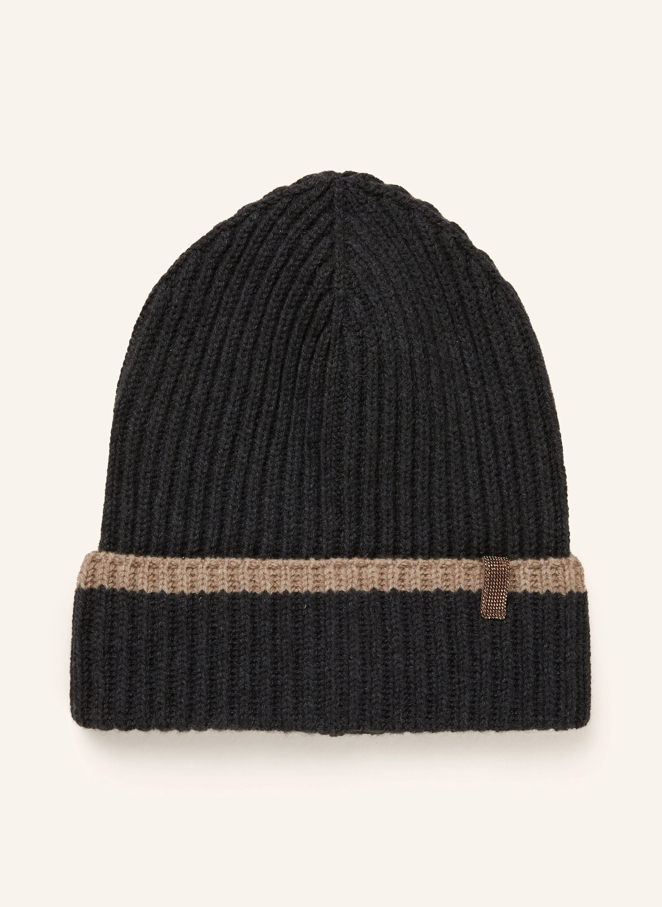 BRUNELLO CUCINELLI Cashmere-Mütze mit Schmucksteinen