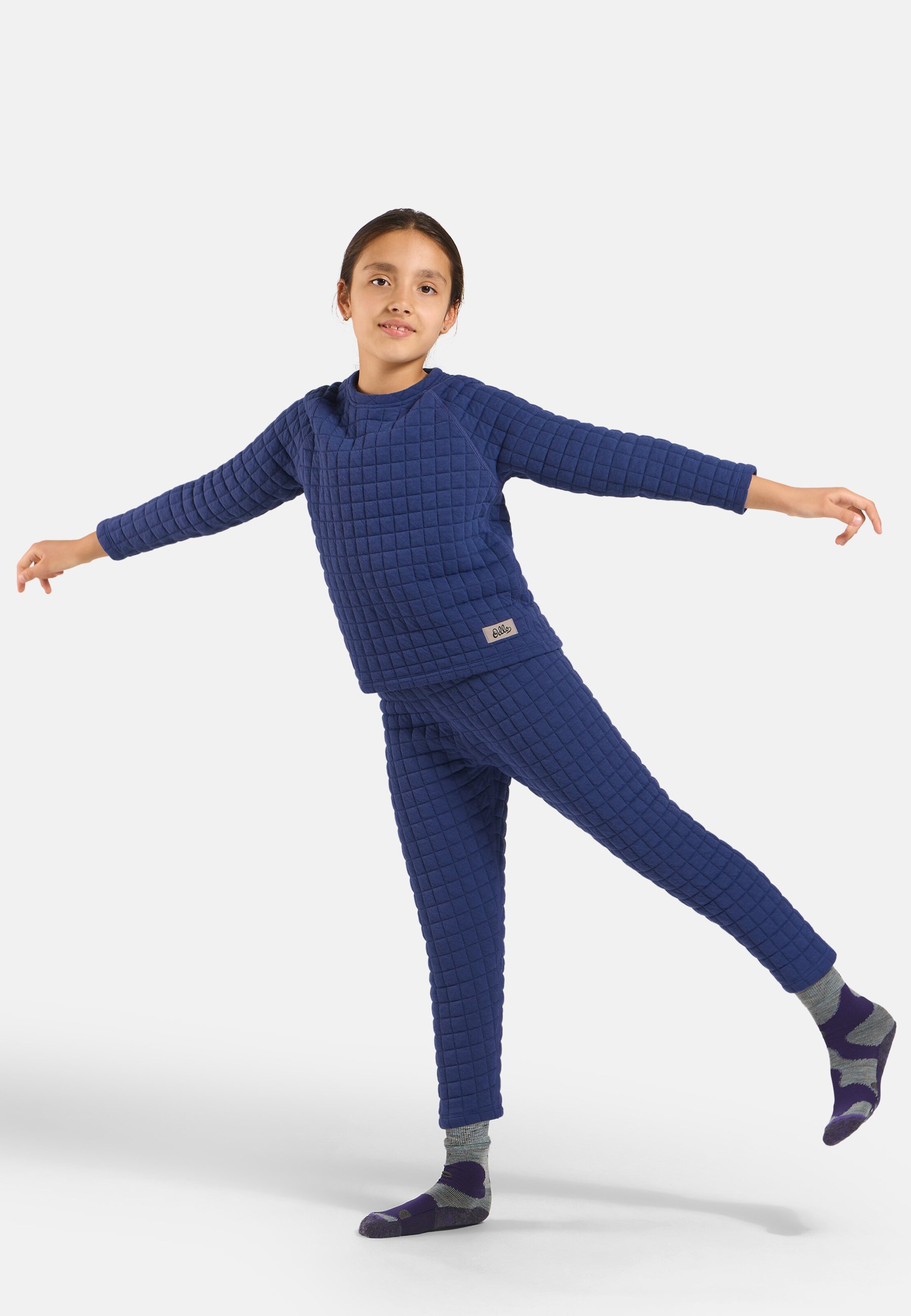 Gestepptes Adventurer Rundhalsshirt für Kinder in Skipper Blue
