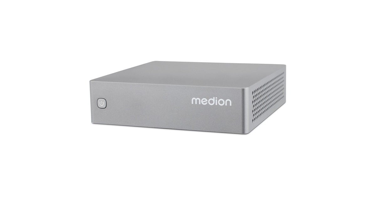 MedionMini S06 MD35385 pc-systeem  (Zilver | Core i3-1315U | UHD Graphics | 8 GB | 512 GB SSD)
