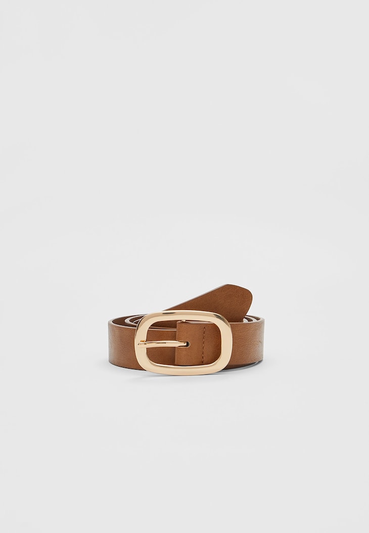 Cinto com fivela oval