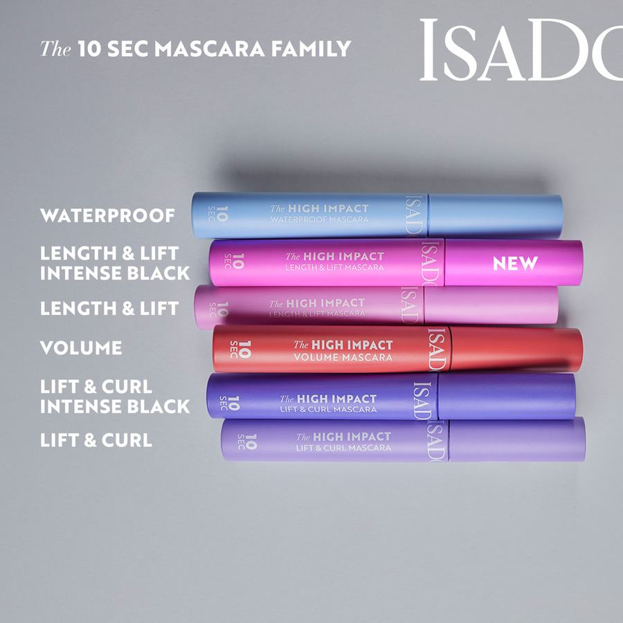IsaDora The 10 Sec High Impact Length & Lift Mascara 02 Intense Black 9ml