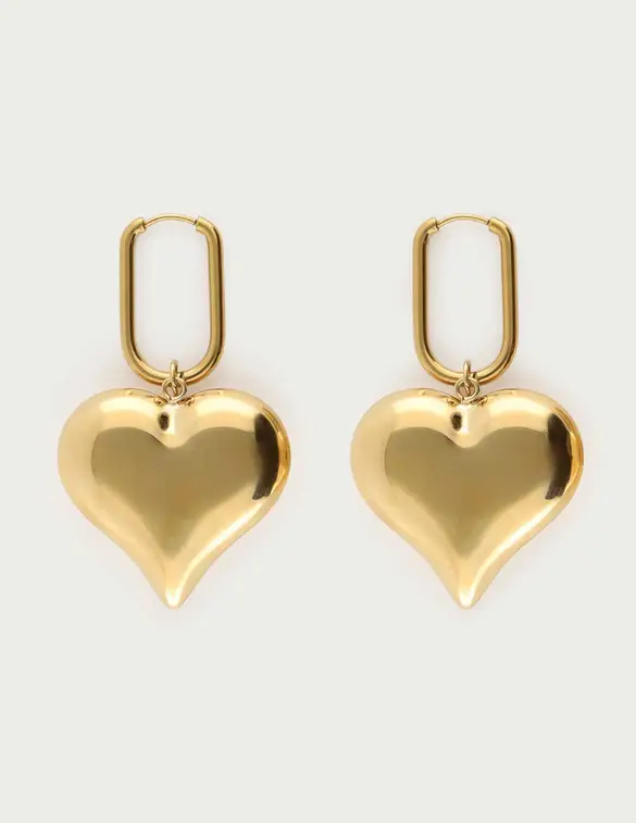 My Jewellery Square hoop heart oorbellen MJ13052