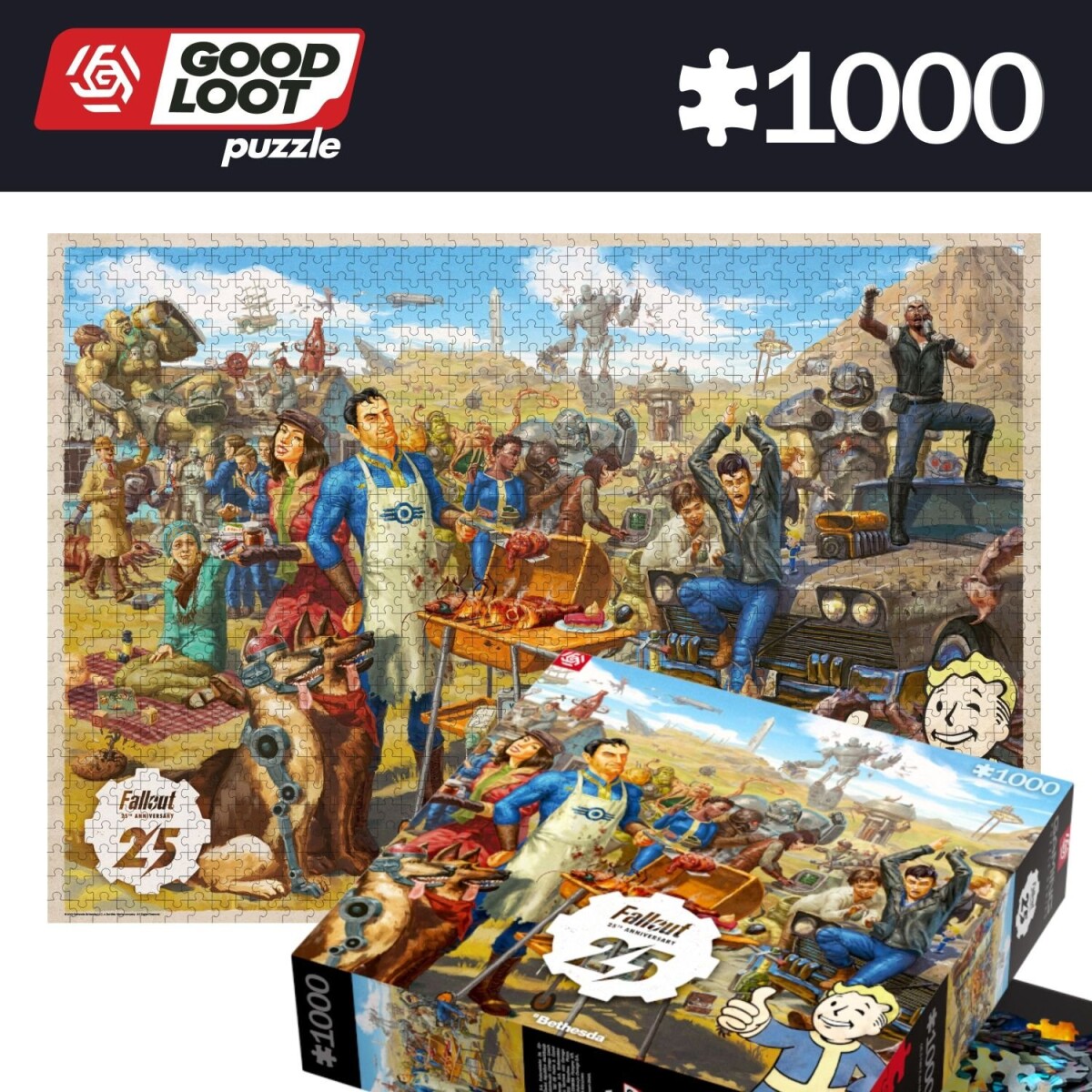 Fallout 25Th Anniversary Puzzle - 1000 Brikker