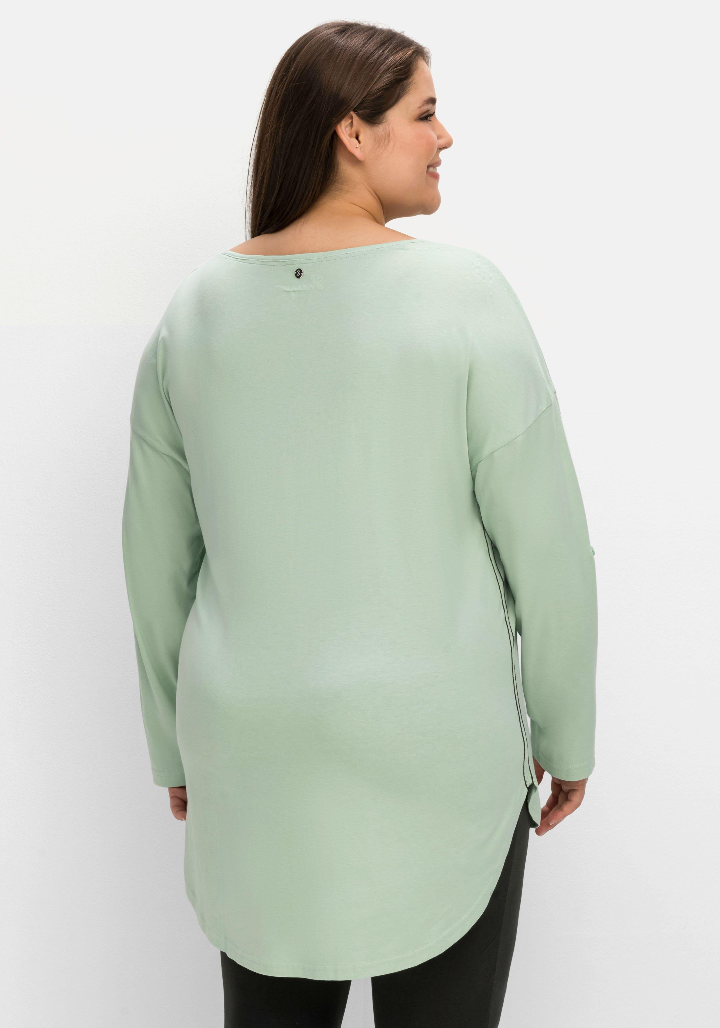 Relax-Shirt mit verlängerter Rückenpartie
